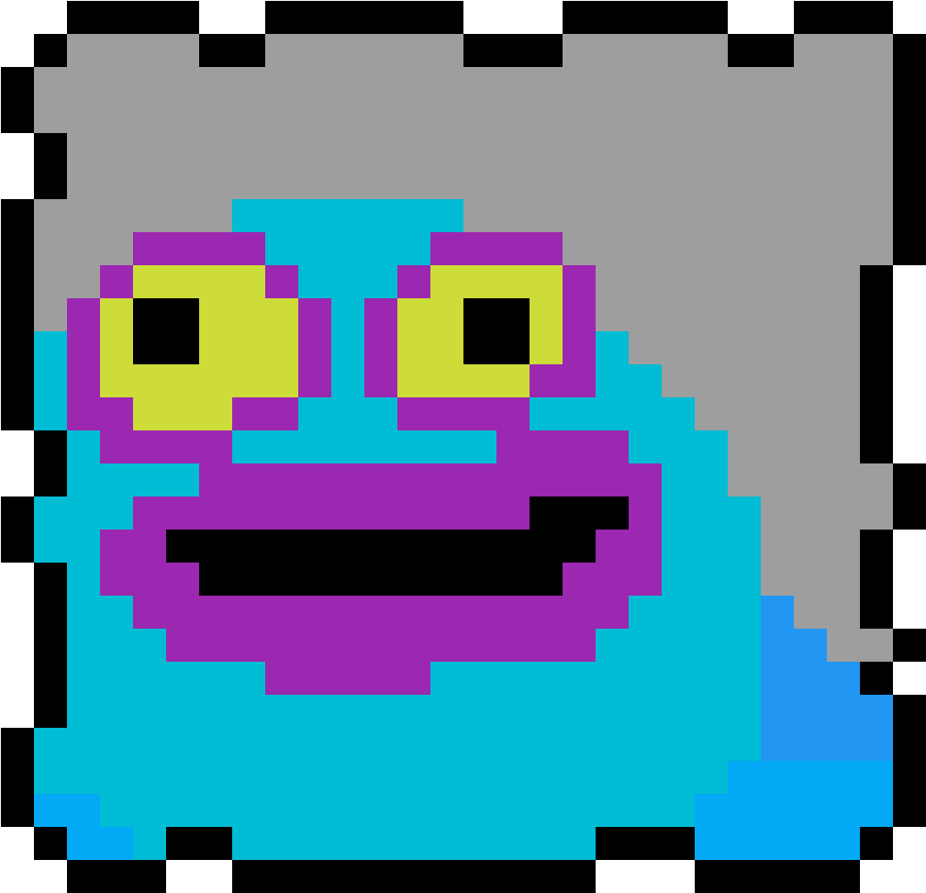 Toe Jammer - Companion Cube Pixel Art (1184x1184)