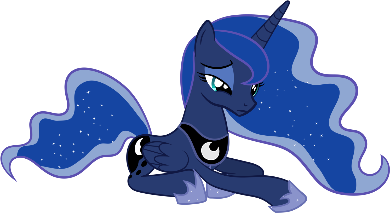 Luna On A Cloud 2 By Mysticalpha On Deviantart - Princess Luna Cute (1600x995)