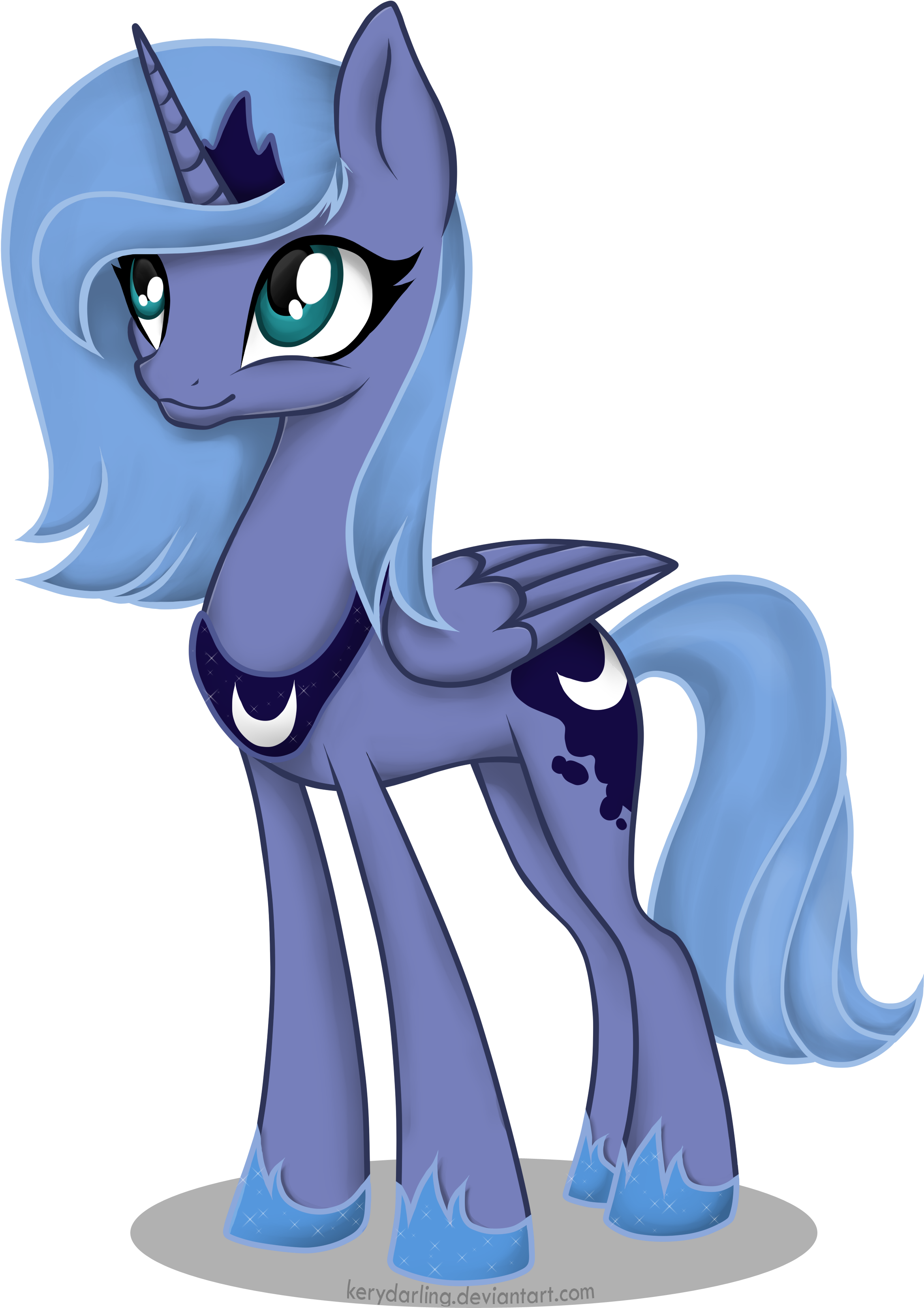 Young Princess Luna By Kerydarling Young Princess Luna - Young Luna Mlp Fanart (2568x3504)