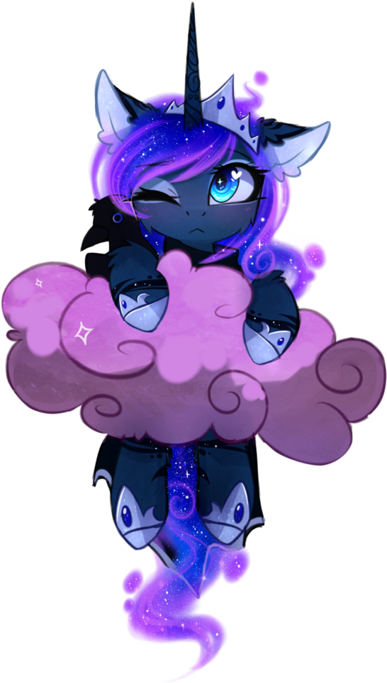 Chibi Luna By Magnaluna - Mlp Chibi Luna (813x982)