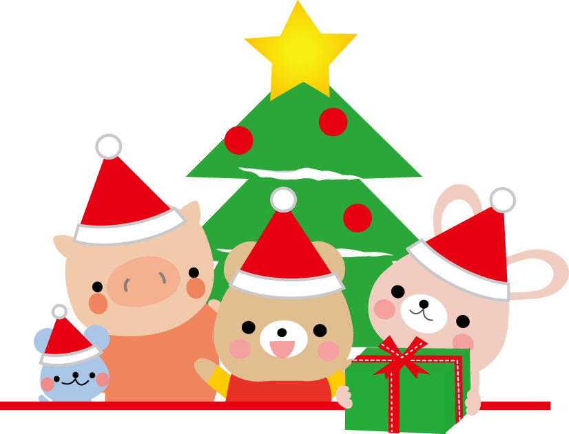 クリスマス会のイラスト 7, - クリスマス イラスト 無料 (826x631)