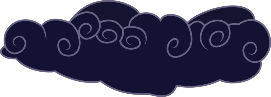 Dark Cloud Vector Png (900x322)