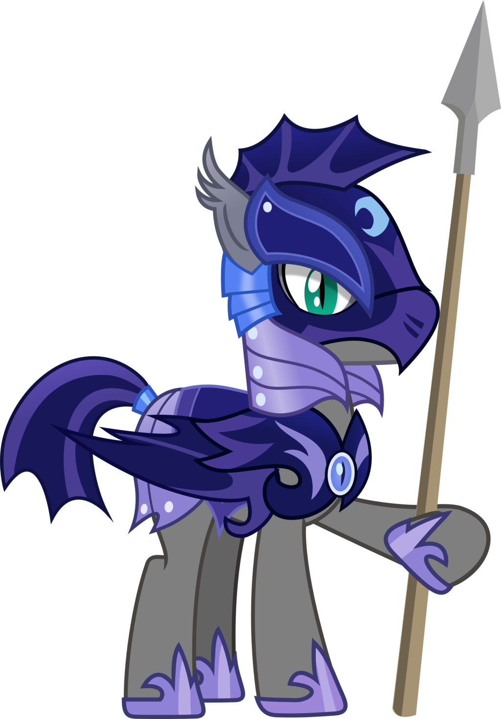Luna Guard Armour By Vector-brony By Cloudzapper8 - Cartoon (1024x1468)