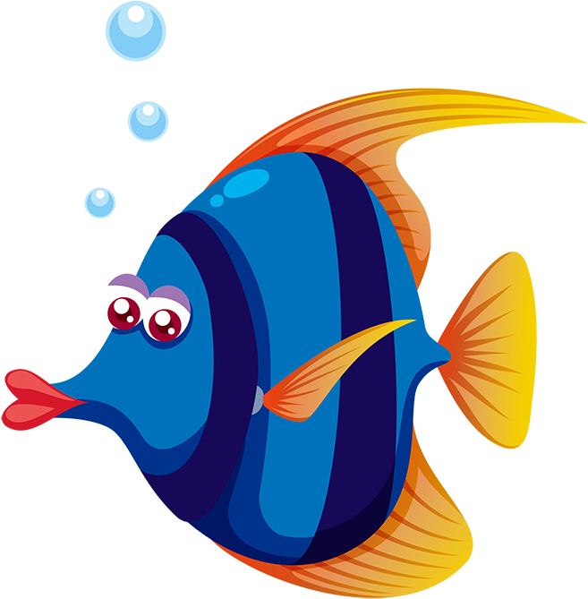 Tubes Poissons - Animales Marinos Animados Peces (666x693)