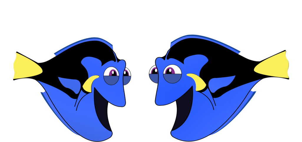 Dory Found Dory By Wildstar27 - Cartoon (1024x663)