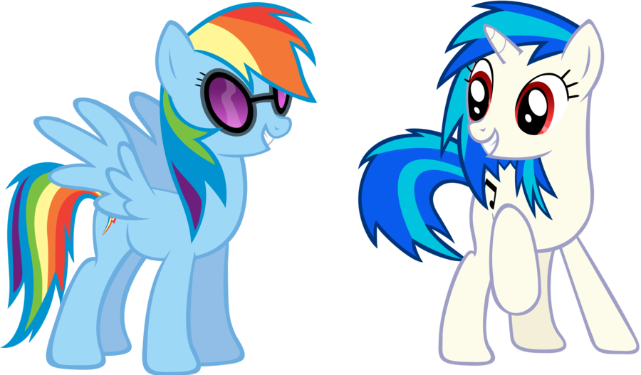 Picture - Vinyl And Rainbow Dash (900x527)