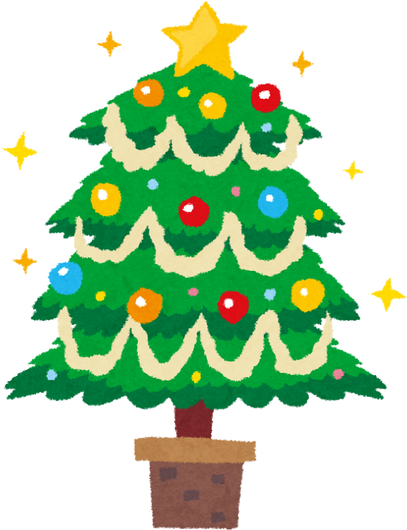 12月行事予定♪ - クリスマス ツリー イラスト かわいい (653x800)