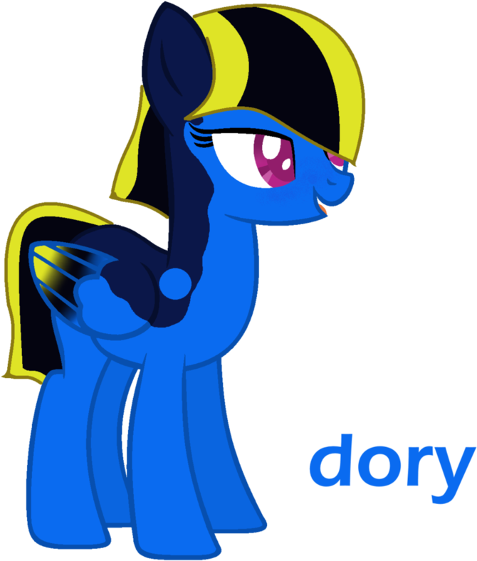 Dory By Mixelfangirl100 - Dory Pony (892x895)