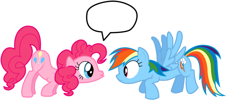 Pinkie Pie Rainbow Dash By Jaelachan - Pinkie Pie Kissing Rainbow Dash (900x433)