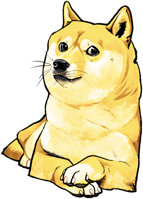 Vintage Clipart Of Such Doge By Ghostfire - Png Doge (500x695)