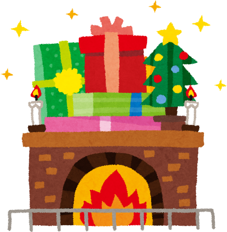 妻が夫にして欲しいクリスマスプレゼントとは？ - 暖炉 イラスト (771x778)