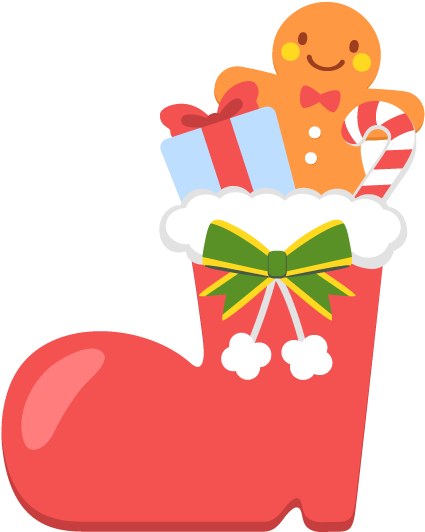 クリスマスブーツの無料ベクターイラスト素材 Christmas Stocking 640x640 Png Clipart Download