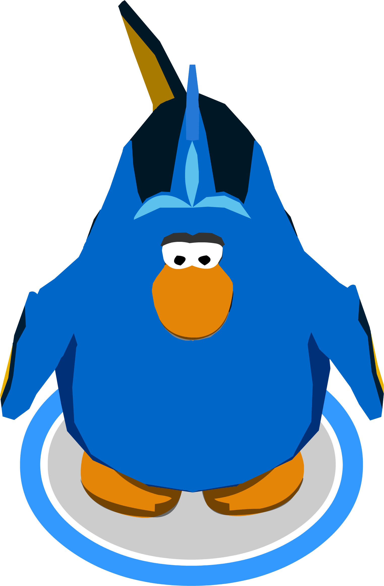 Dory Costume In-game - Club Penguin 10th Anniversary Hat (1523x2326)