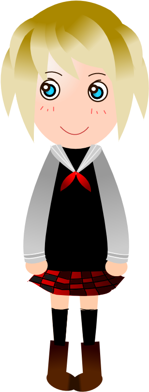 Anime Character Art 30 Black White Line Art 999px 87 - Girl No Background Cartoon (999x999)