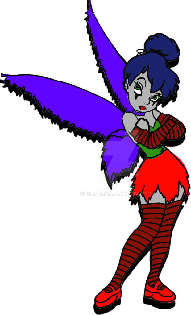 Gothic Tinkerbell By Vidarsan - Goth Tinkerbell (778x1026)