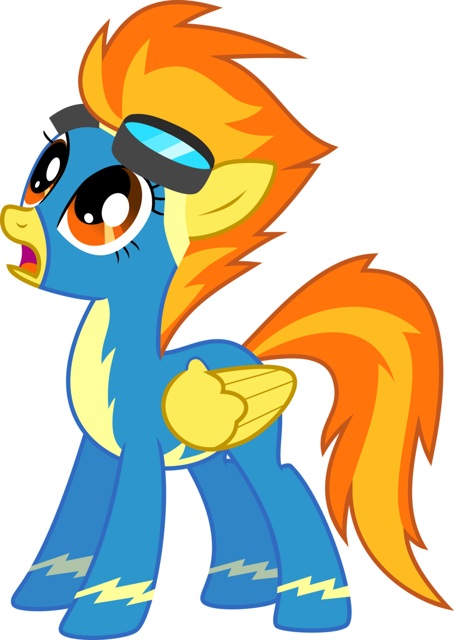 Shocked Spitfire By Chainchomp2 Shocked Spitfire By - Mlp Spitfire Shocked (900x1269)
