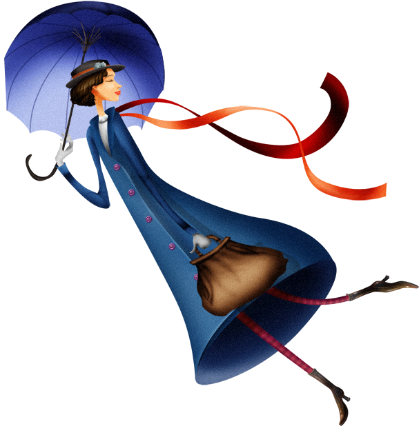 Mary Poppins Illustrations - Mary Poppins Illustration (800x800)