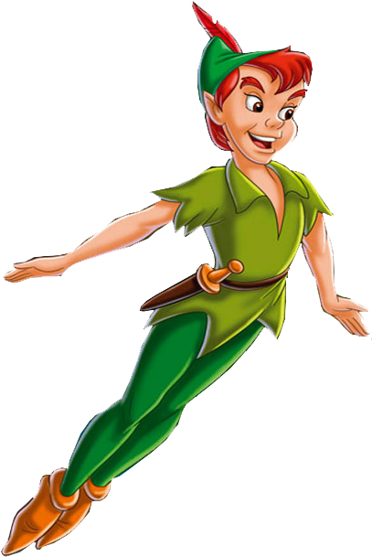 Peter, Wendy, Michael, John, And Tinkerbell - Cartoon (509x723)