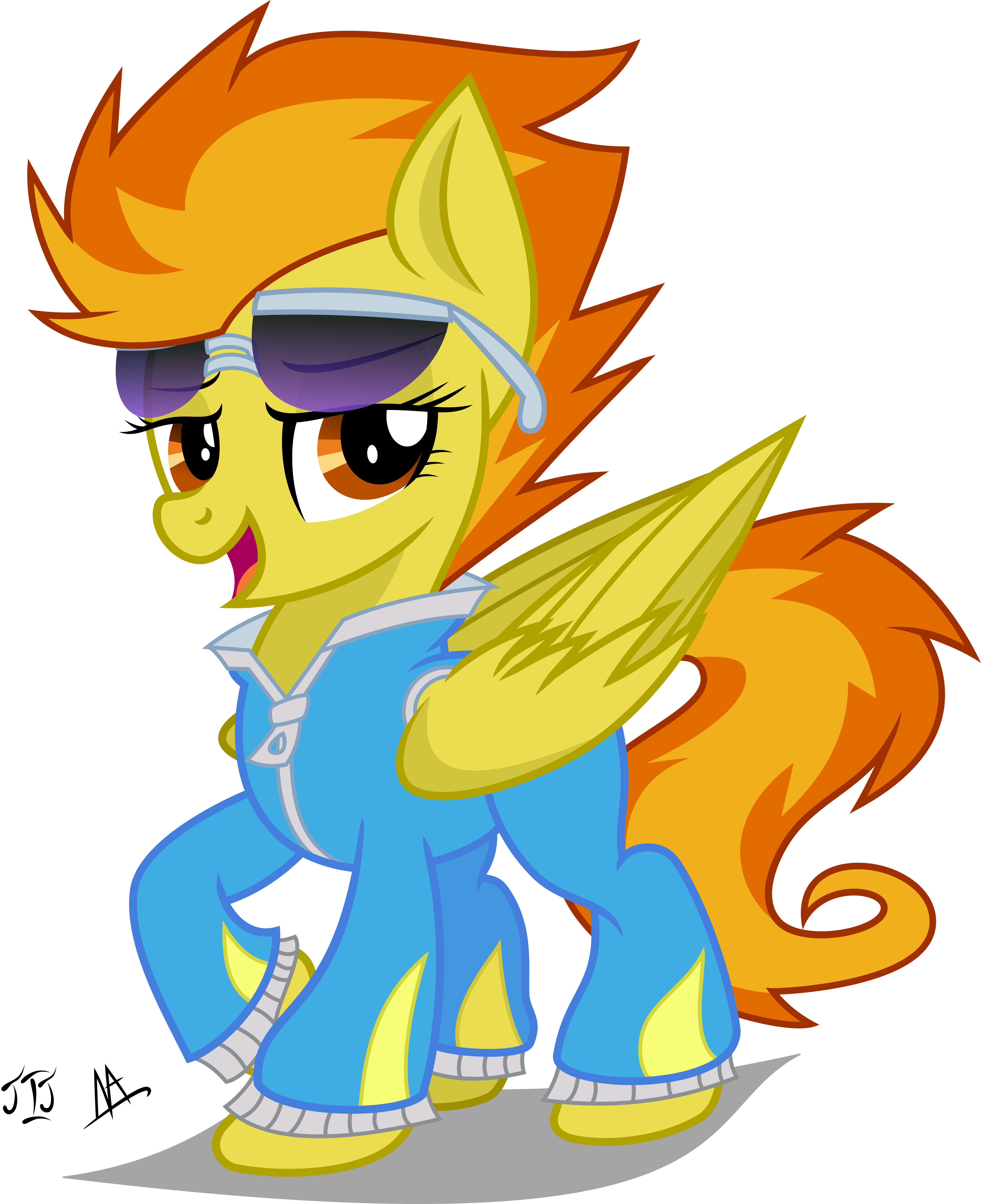 Epic Spitfire Vector By Mlp-scribbles - My Little Pony Spitfire Cristal (5000x6136)