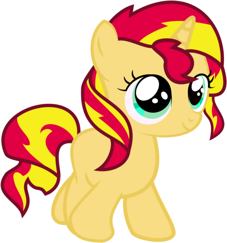 Filly Sunset Shimmer By Aurastrike110 - Sunset Shimmer (948x843)
