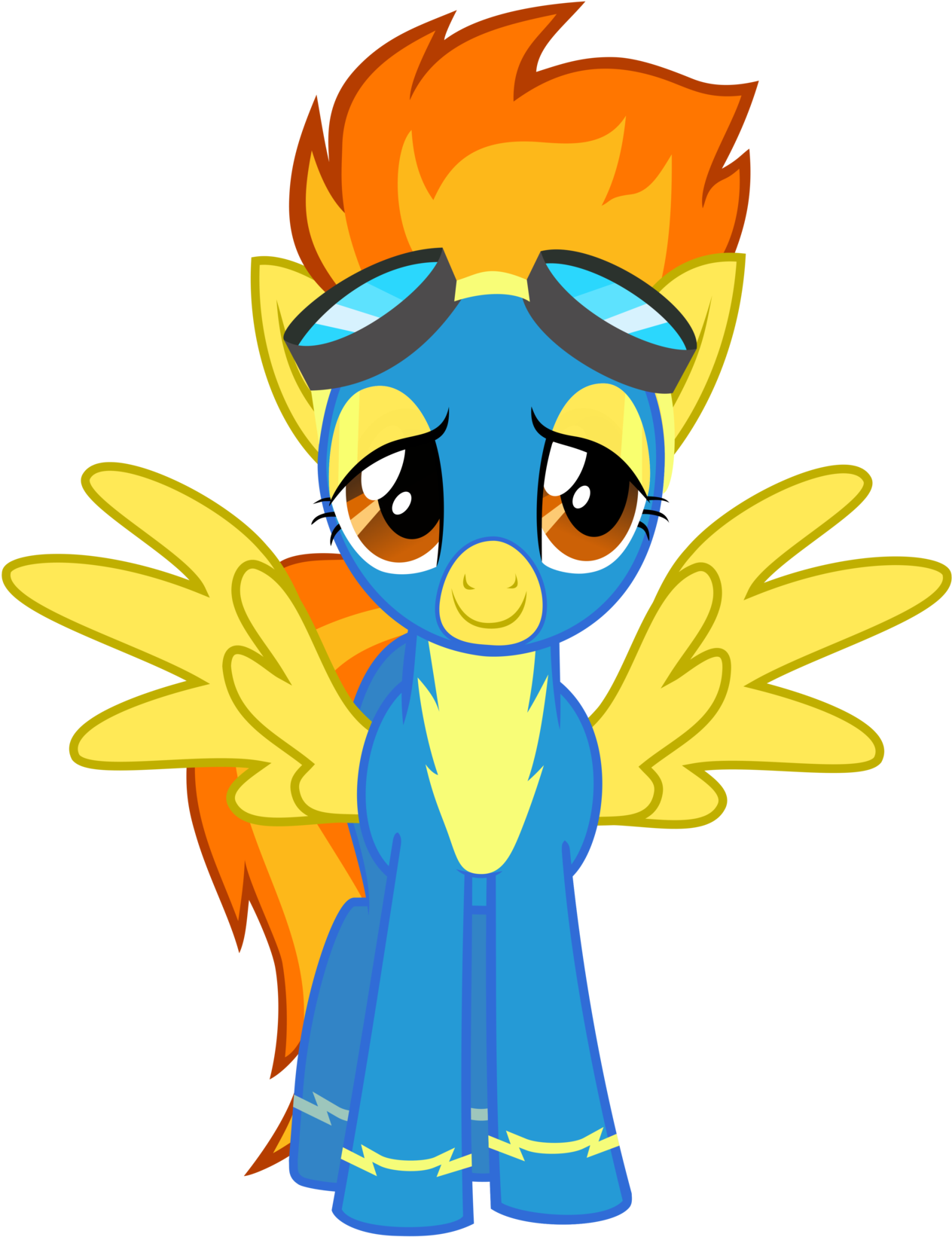 Frontal Spitfire Vector By Baumkuchenpony Frontal Spitfire - My Little Pony Guardians Of Harmony Spitfire (1280x1656)