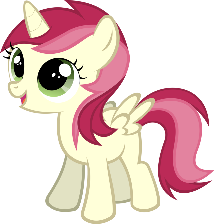 Filly Alicorn Roseluck By Videogamesizzle - My Little Pony Filly (873x914)