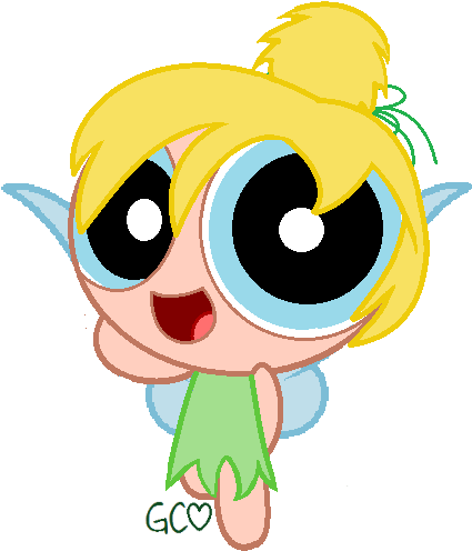 Ppg Tinkerbell By Trollan-gurl22 - Cartoon (460x516)