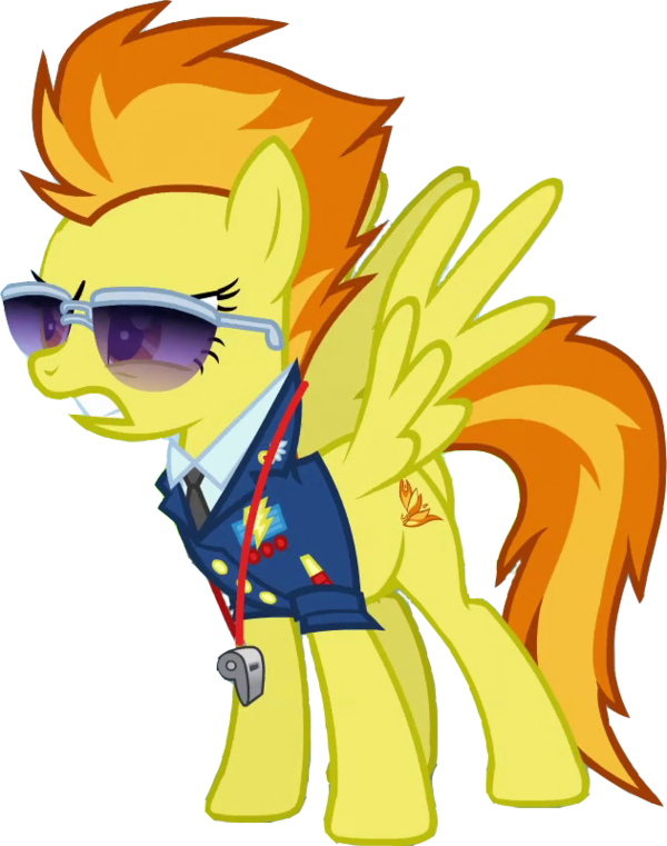 Angry Spitfire By Equestianracer - My Little Pony Spitfire (600x761)