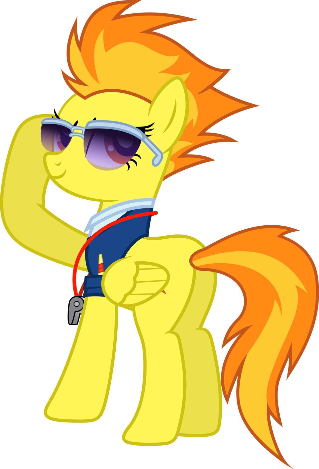 Pony Yellow Cartoon Mammal Vertebrate Horse Like Mammal - My Little Pony Spitfire (1280x1879)
