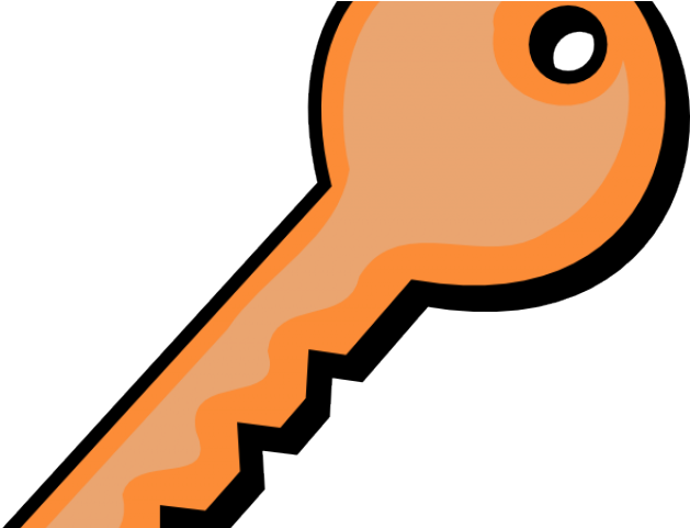 Key Clipart Orange - Key Clip Art (640x480)
