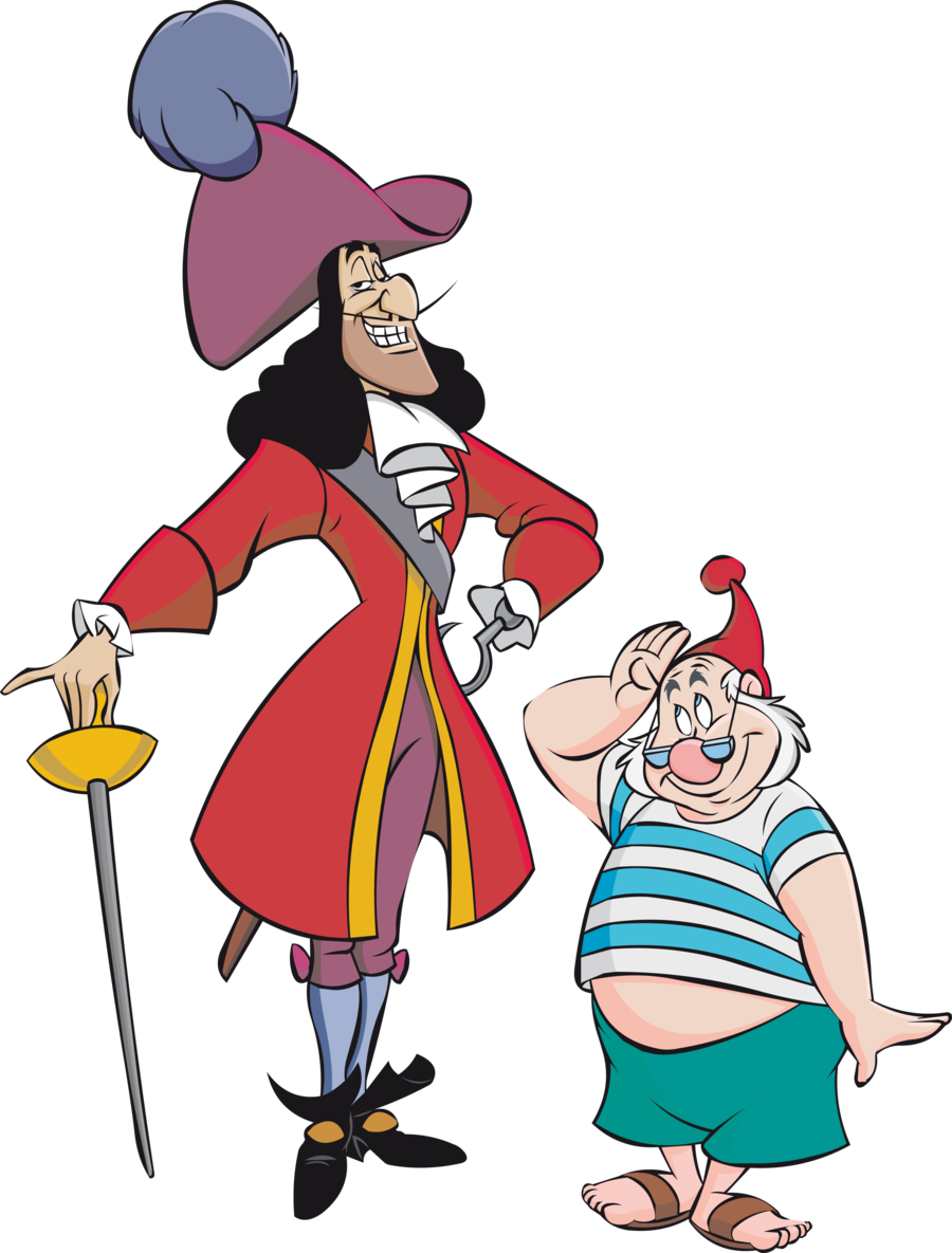 Captain Hook Transparent Png - Captain Hook And Smee (900x1185)