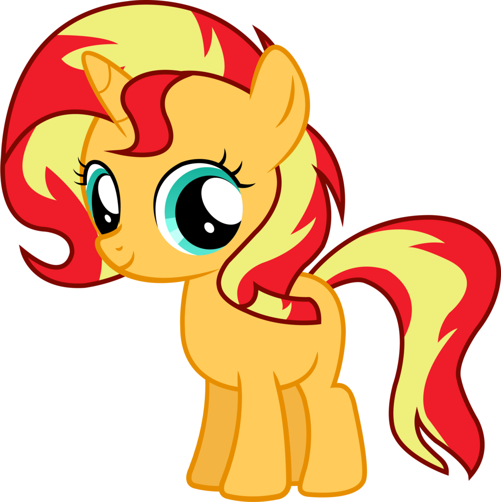 Filly Sunset Shimmer Vector Happy By Nsmah - My Little Filly Friendship Is Magic Sunset Shimmer (1024x1027)