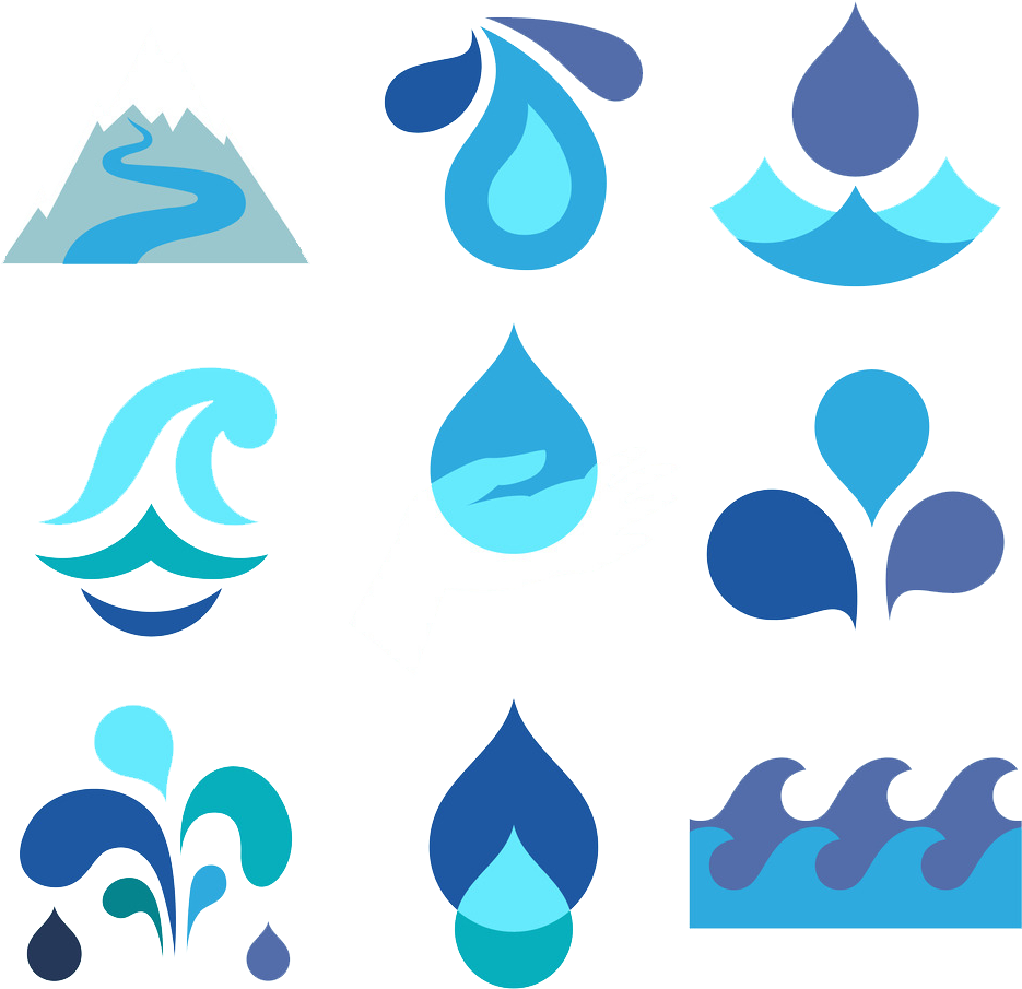 Drop Water Flat Design Clip Art - Free Vector Water Drop (1024x1024)