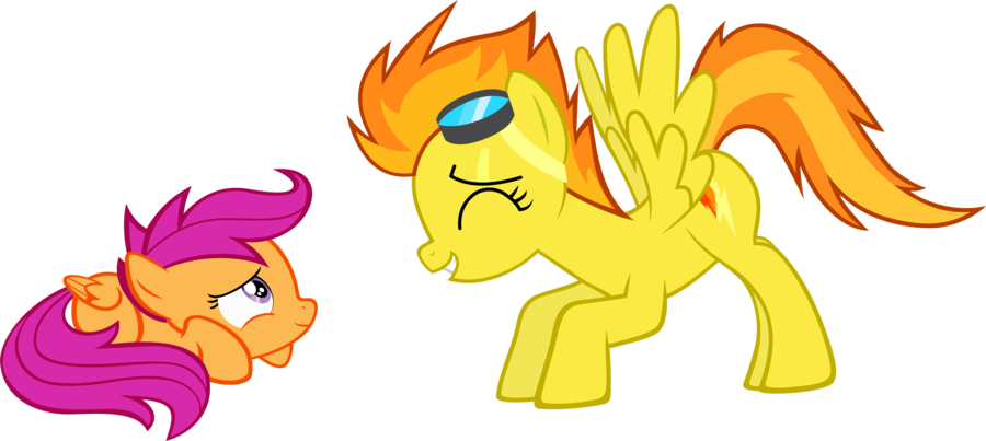 Pony Creator, Safe, Scootaloo, Simple Background, Spitfire, - My Little Pony Scootaloo (900x403)