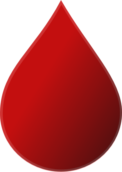 Red Water Drop Png (420x593)