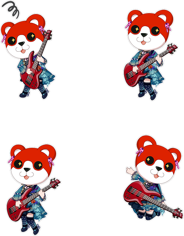 And Lastly, Here Are The Roselia April Fool's Chibis - Cartoon (630x808)