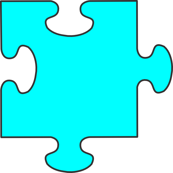 Puzzle Piece Clipart - Hard Dance (600x599)