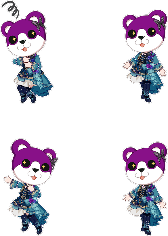 And Lastly, Here Are The Roselia April Fool's Chibis - Cartoon (584x821)