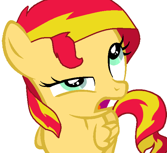 Derp, Faic, Filly, Pegasus, Pony, Race Swap, Safe, - My Little Pony Filly Sunset Shimmer (553x507)