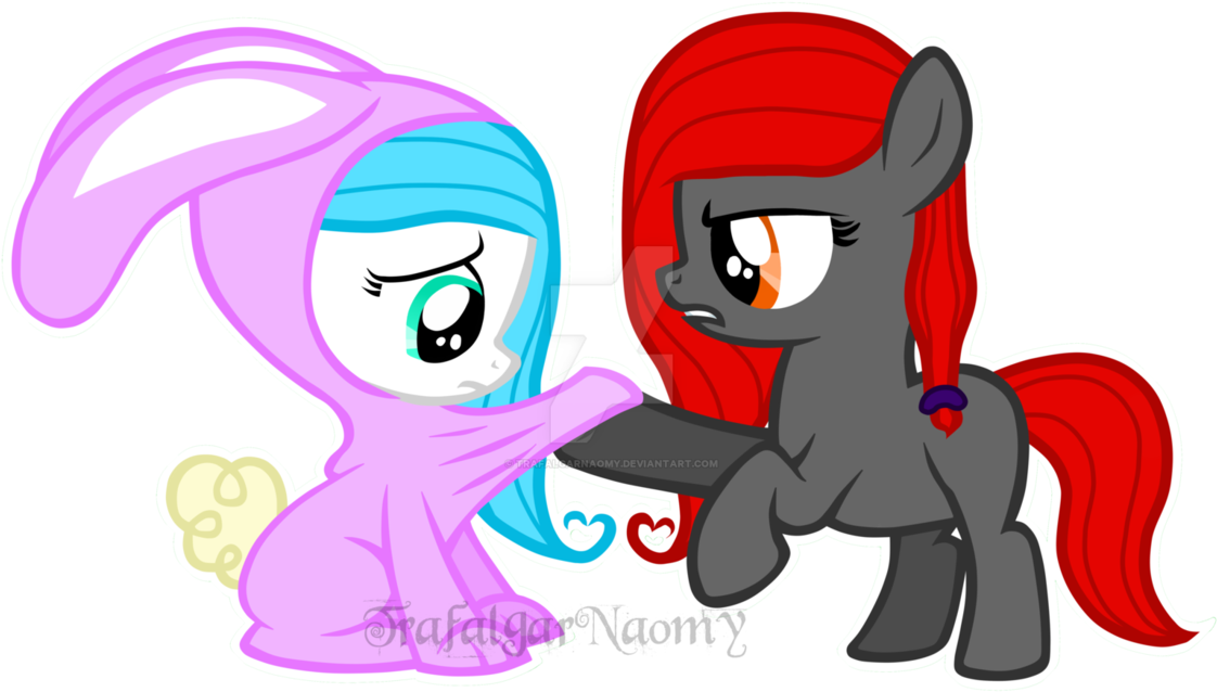 {oc/rpc My Little Pony} Angel And Devil By Trafalgarnaomy - Devil (1168x684)