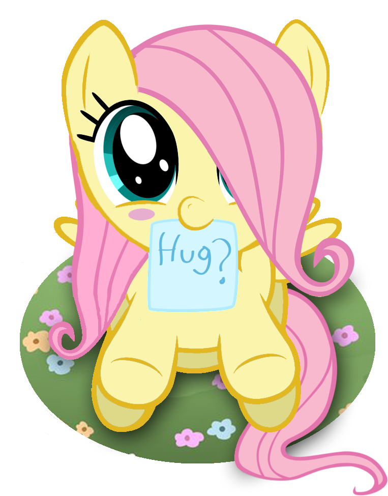 Fluttershy Adorable Filly - Baby My Little Ponies (900x1070)