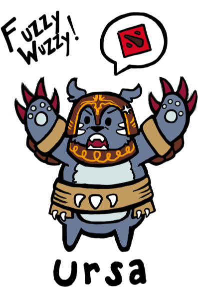 a ▻ Wçssmsi - Dota 2 Art Ursa (600x800)