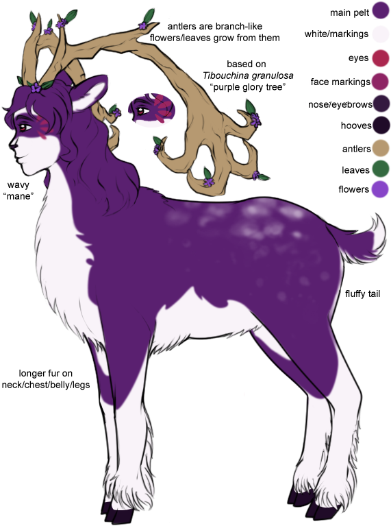 Idk About The Petal Markings On Her Face, But I Wanted - Cartoon (575x773)