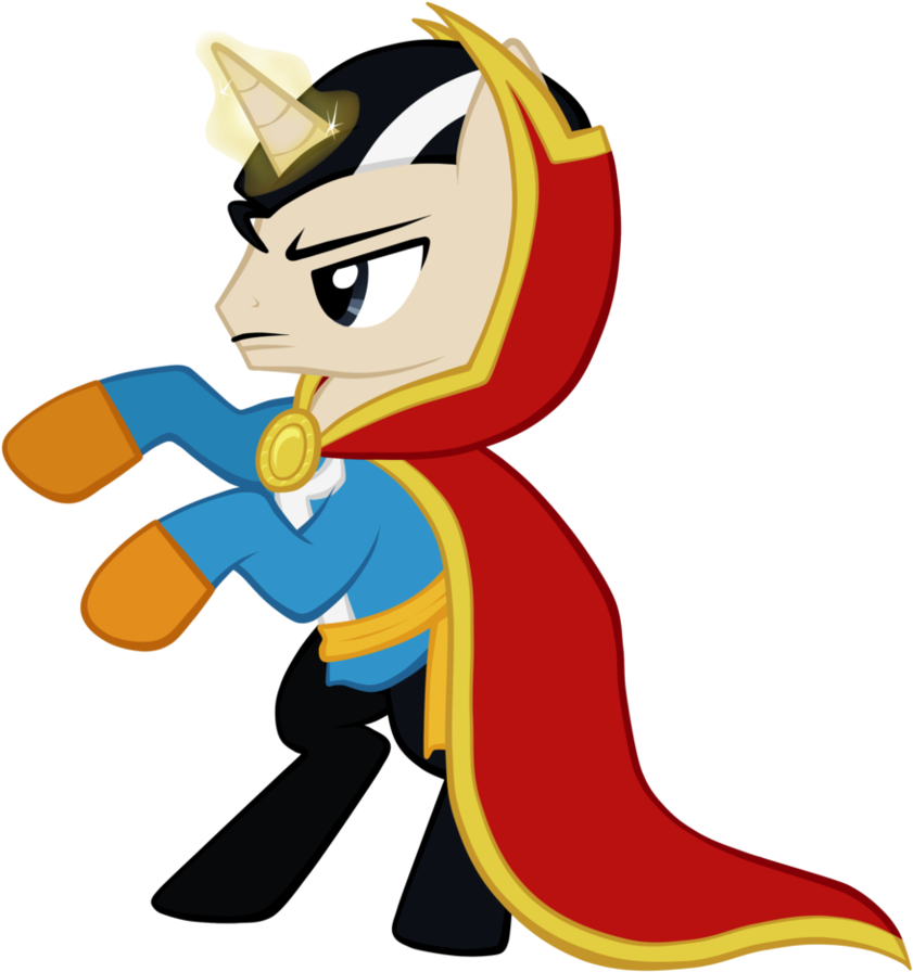 Oc Pony Doctor Strange By Astanine On Deviantart - Dr Strange As A Pony (863x926)