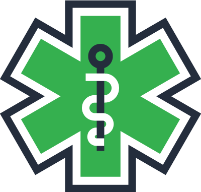 Some Of The Common Injuries And Illnesses We Treat - Ems Star Of Life (400x381)