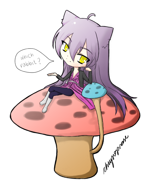 Chibi Alice In Wonderland Series - Alice In Wonderland Anime Alice And Cheshire Cat (900x900)