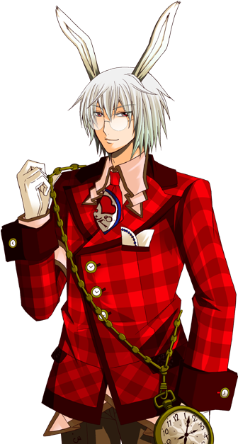 Persprite - Alice In The Country Of Hearts White Rabbit (427x630)