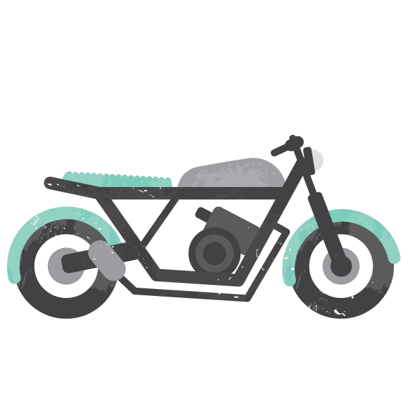 Dale Illustration Motorcycle - Motorcycle (600x600)