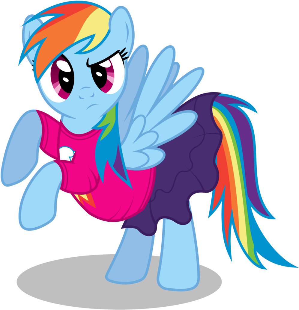 Rainbow Dash Always Dresses In Style By Masemj - Rainbow Dash Always Dresses In Style By Masemj (1024x1042)