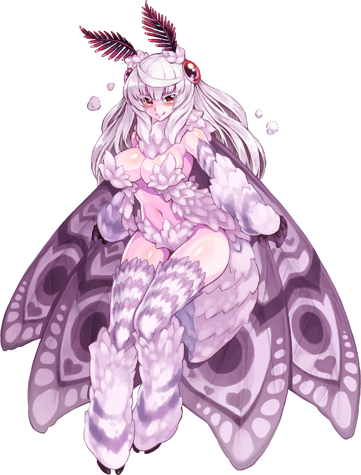 Violet Purple Lilac Fictional Character Mythical Creature - Monster Girl Encyclopedia Mothman (735x966)